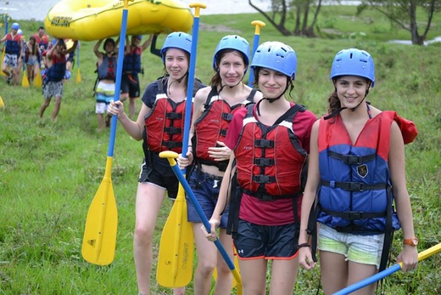 aventureras del rafting